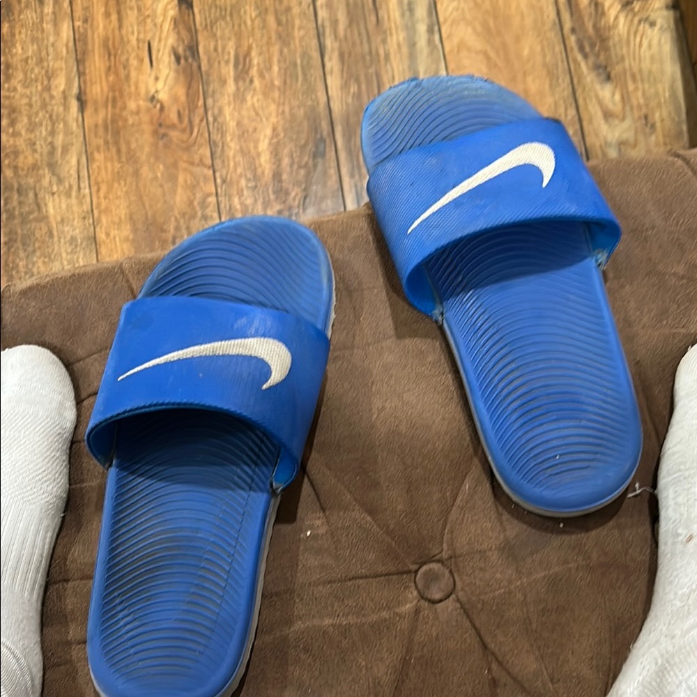 Nike Blue Slide Sandals
